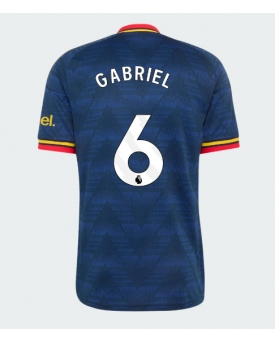 Billige Fotballdrakt Arsenal Gabriel Magalhaes #6 Replika Bortedrakt 2026-27 Kortermet